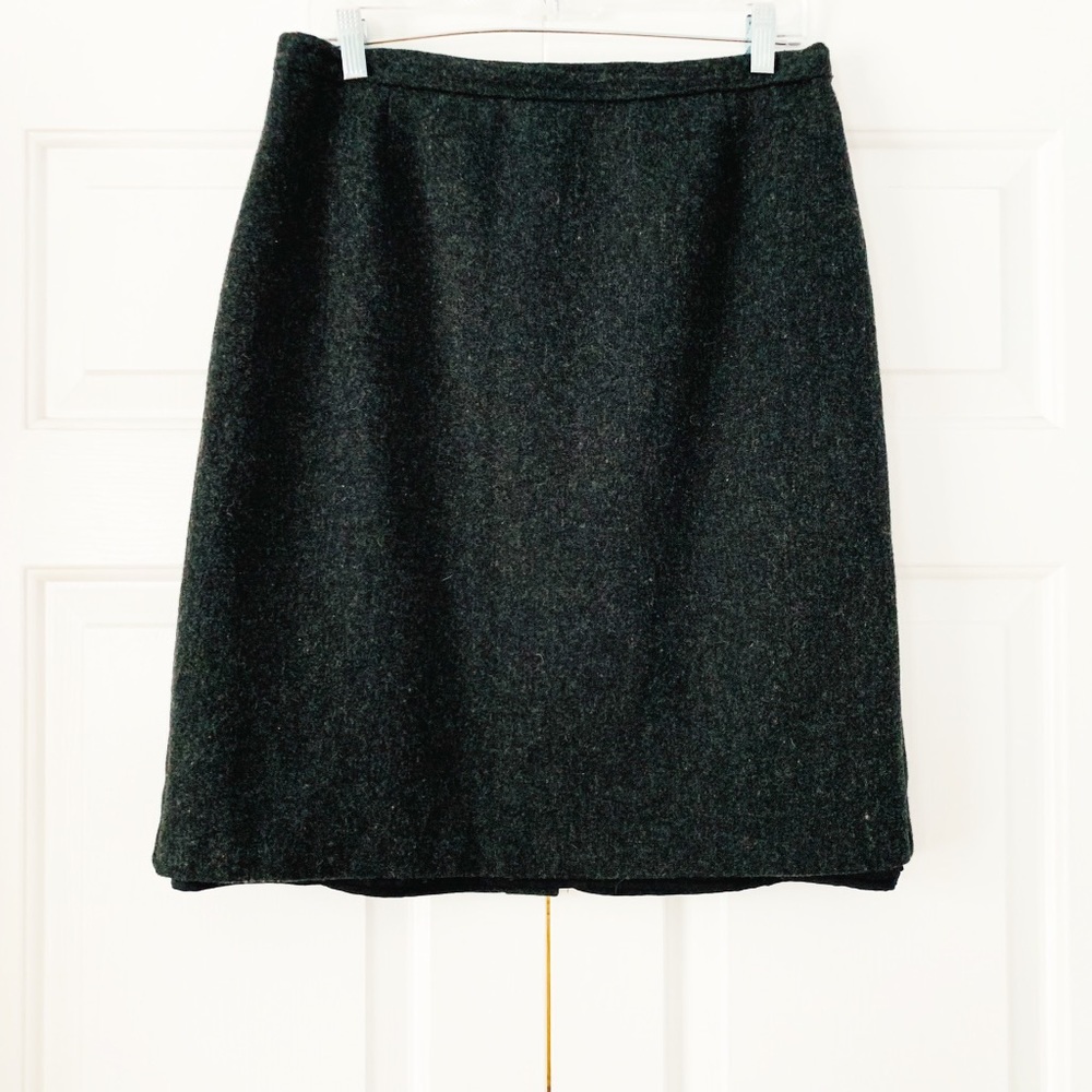 Slate Gray Ilyse Jart Ltd Wool Pencil Skirt Sz 14